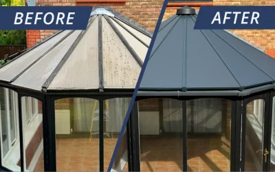 ThermoPanels | Insulated Conservatory Roof Panels UK 9 Efficient conservatory roof insulation: custom grey ThermoPanels with RENOLIT finish